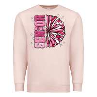 Pale Pink senior 2024 pink cheer Premium Sweatshirt - MaliasSmallBusiness
