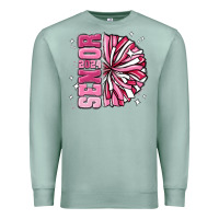 Seafoam senior 2024 pink cheer Premium Sweatshirt - MaliasSmallBusiness