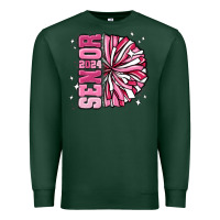 Sports Green senior 2024 pink cheer Premium Sweatshirt - MaliasSmallBusiness