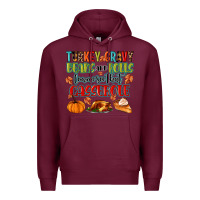 Burgundy turkey gravy beans and rolls lemme see that casser Premium Hoodie - MaliasSmallBusiness