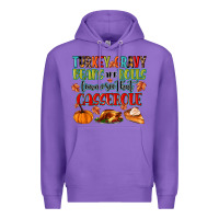 Purple turkey gravy beans and rolls lemme see that casser Premium Hoodie - MaliasSmallBusiness
