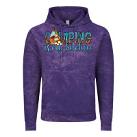 Cloud Purple camping is my kitchen with wine Vintage Hoodie - texasbilliewilder