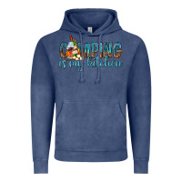 Vintage Denim camping is my kitchen with wine Vintage Hoodie - texasbilliewilder