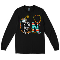 Black rn nurse Long Sleeve Tee - CowhideDigitalArt