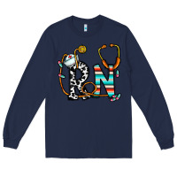 Navy rn nurse Long Sleeve Tee - CowhideDigitalArt