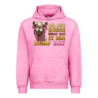 Fuchsia Pink guess what day it is hump day camel Urban Hoodie - BarkalooDesign