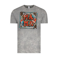 Cloud Rock American football mama with leopard Vintage Tee - Zillion Design Studio