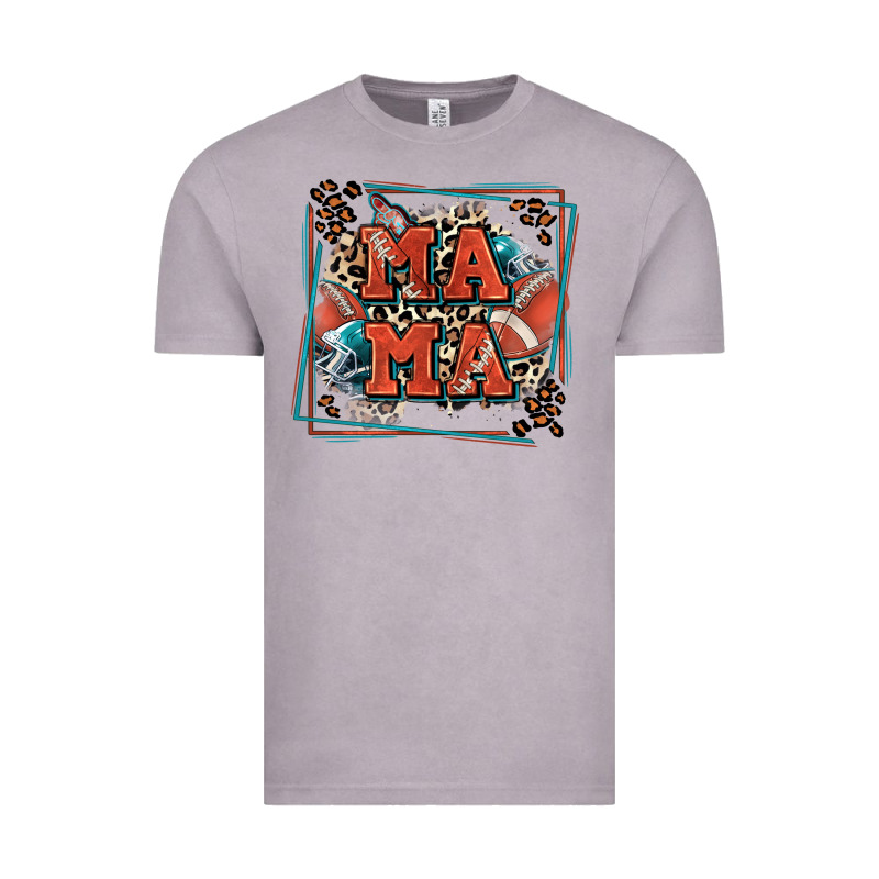 American Football Mama With Leopard Vintage Tee by Zillion Design Studio | Teevron