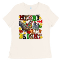 Bone chicken merry and bright Ladies Tee - AdoDesignShop