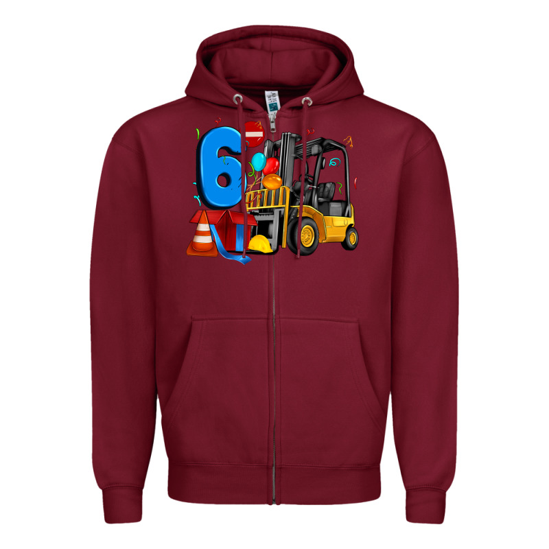 Forklift Birthday Six Zipper Hoodie by Artiststas | Teevron
