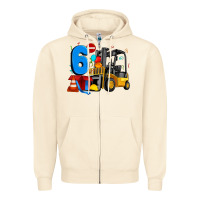Sandshell forklift birthday six Zipper Hoodie - Artiststas