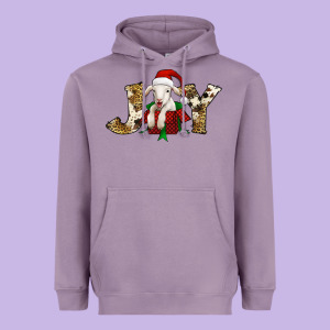 Joy Christmas Lamb Heavyweight Hoodie Designed By Jasminsmagicworld
