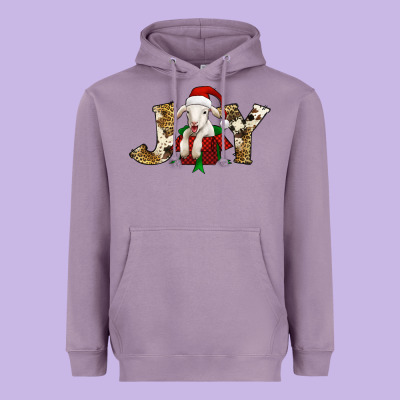 Joy Christmas Lamb Heavyweight Hoodie Designed By Jasminsmagicworld