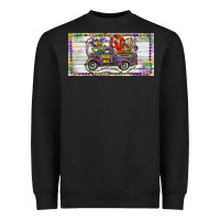 Black Mardi Gras Truck And Fleur De Lis Crawfish Heavyweight Sweatshirt - RanaPortraitStore