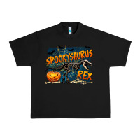 Black Spooky Saurus Rex Urban Heavy Tee - texasbilliewilder