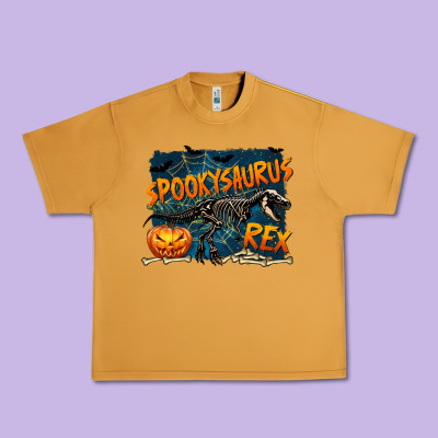 Spooky Saurus Rex Urban Heavy Tee Designed By Texasbilliewilder