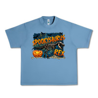 Pebble Blue Spooky Saurus Rex Urban Heavy Tee - texasbilliewilder