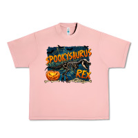 Salmon Spooky Saurus Rex Urban Heavy Tee - texasbilliewilder