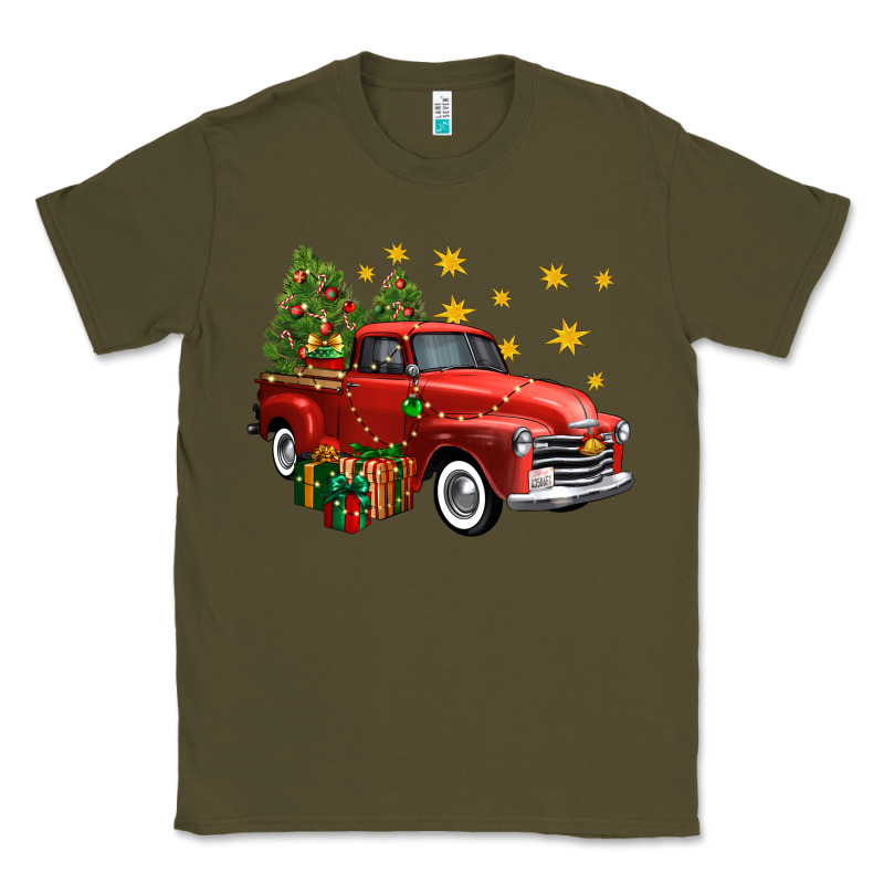 Christmas Truck Classic Tee by FaDigitalArtStudio | Teevron