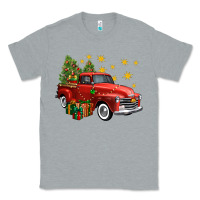 Heather Grey christmas truck Classic Tee - FaDigitalArtStudio