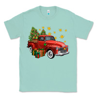 Seafoam christmas truck Classic Tee - FaDigitalArtStudio
