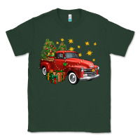 Sports Green christmas truck Classic Tee - FaDigitalArtStudio
