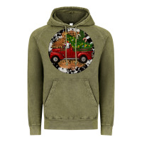 Vintage Olive Farm Truck Christmas Vintage Hoodie - RanaPortraitStore