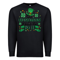 Black the leprechauns made me do it Premium Sweatshirt - MaliasSmallBusiness