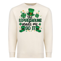 Sandshell the leprechauns made me do it Premium Sweatshirt - MaliasSmallBusiness