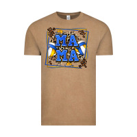 Vintage Coffee volleyball mama with leopard Vintage Tee - Zillion Design Studio