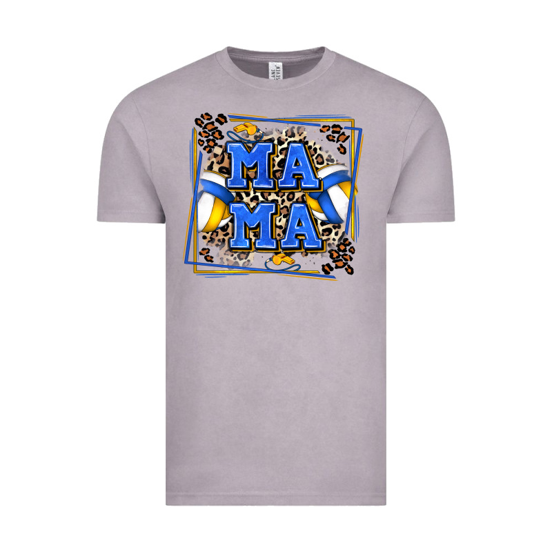 Volleyball Mama With Leopard Vintage Tee by Zillion Design Studio | Teevron