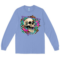 Colony Blue race skull Long Sleeve Tee - AdoDesignShop