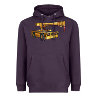 Plum carry deck crane Heavyweight Hoodie - LillyAllenDesigns