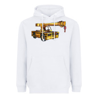 White carry deck crane Heavyweight Hoodie - LillyAllenDesigns
