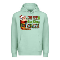 Coffee And Christmas Cheer Premium Hoodie | Teevron