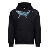 Black humpback whale Urban Hoodie - BarkalooDesign