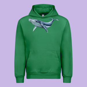 Humpback Whale Urban Hoodie Designed By Barkaloodesign