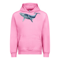 Fuchsia Pink humpback whale Urban Hoodie - BarkalooDesign
