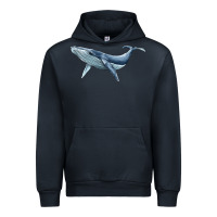 Navy humpback whale Urban Hoodie - BarkalooDesign
