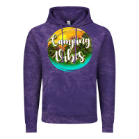 Cloud Purple camping vibes Vintage Hoodie - texasbilliewilder