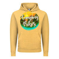 Vintage Mustard camping vibes Vintage Hoodie - texasbilliewilder