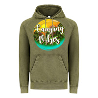 Vintage Olive camping vibes Vintage Hoodie - texasbilliewilder