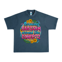 Midnight Navy throwing sarcasm around like confetti Urban Heavy Tee - Zillion Design Studio