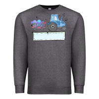 Charcoal Heather easter tractor boy Premium Sweatshirt - MaliasSmallBusiness