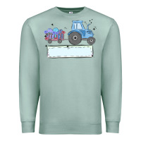 Seafoam easter tractor boy Premium Sweatshirt - MaliasSmallBusiness