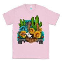 Bubblegum Pink western truck Horseshoe Classic Tee - HRA Design Shop