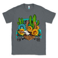 Charcoal Heather western truck Horseshoe Classic Tee - HRA Design Shop