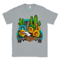 Heather Grey western truck Horseshoe Classic Tee - HRA Design Shop