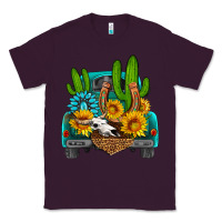 Plum western truck Horseshoe Classic Tee - HRA Design Shop