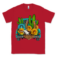 Red western truck Horseshoe Classic Tee - HRA Design Shop